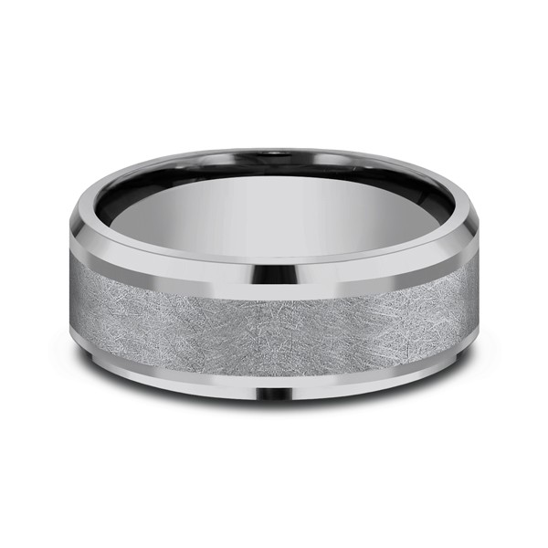 Grey Tantalum Comfort-fit wedding band
