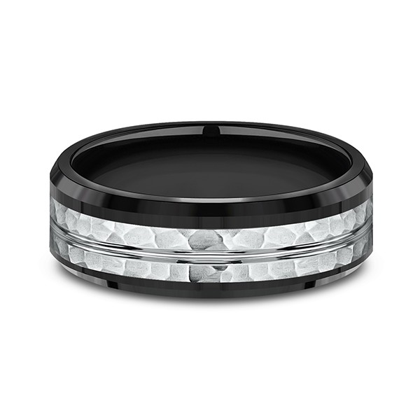 Ammara Stone Comfort-fit Design Wedding Band