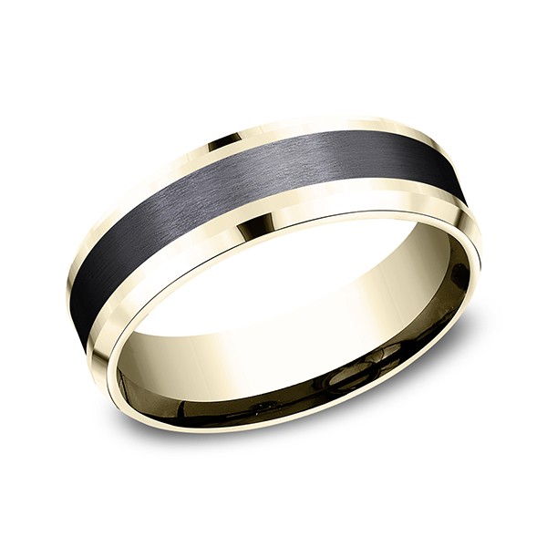 Ammara Stone Comfort-fit Design Wedding Band