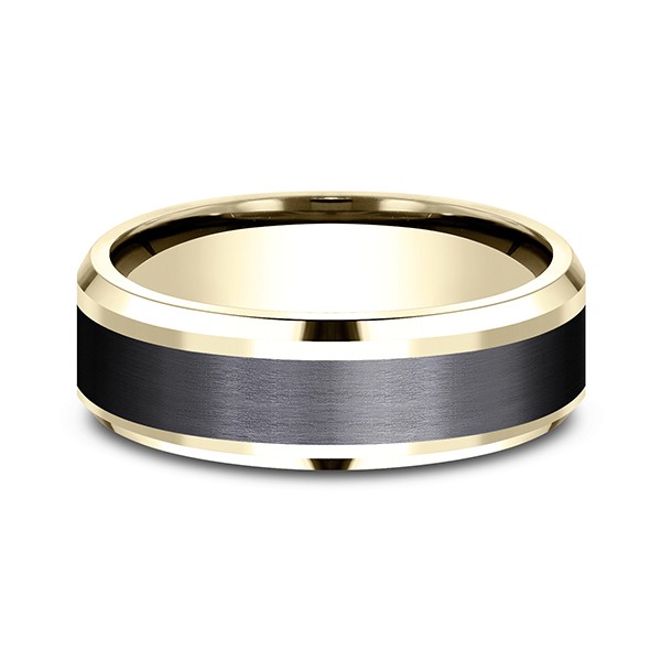 Ammara Stone Comfort-fit Design Wedding Band