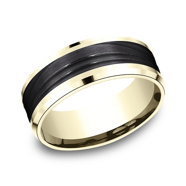 Ammara Stone Comfort-fit Design Wedding Band