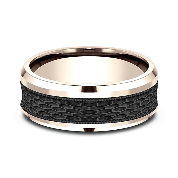 Ammara Stone Comfort-fit Design Wedding Band
