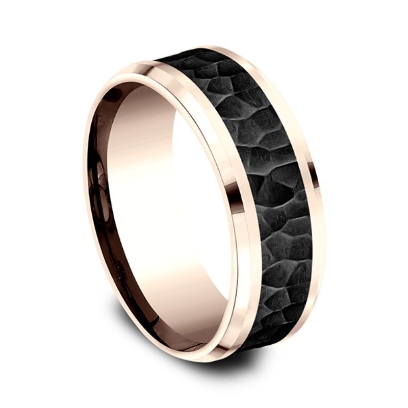 Ammara Stone Comfort-fit Design Wedding Band