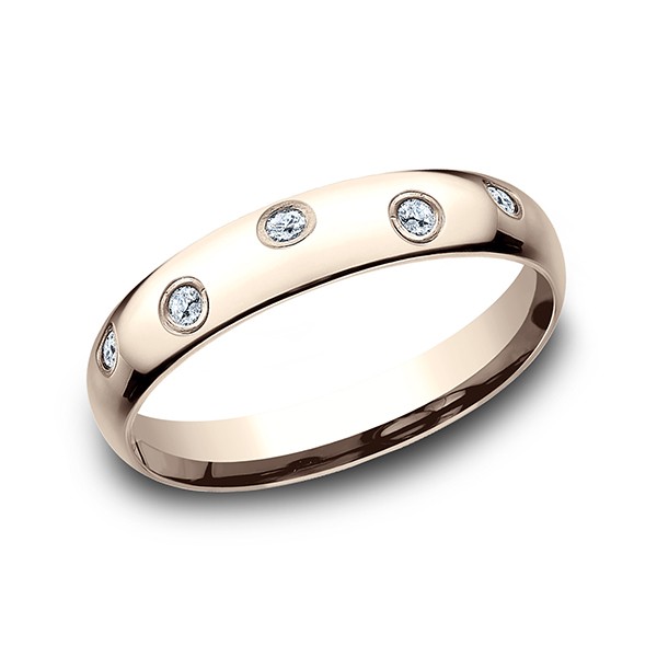 Comfort-Fit Diamond Wedding Ring