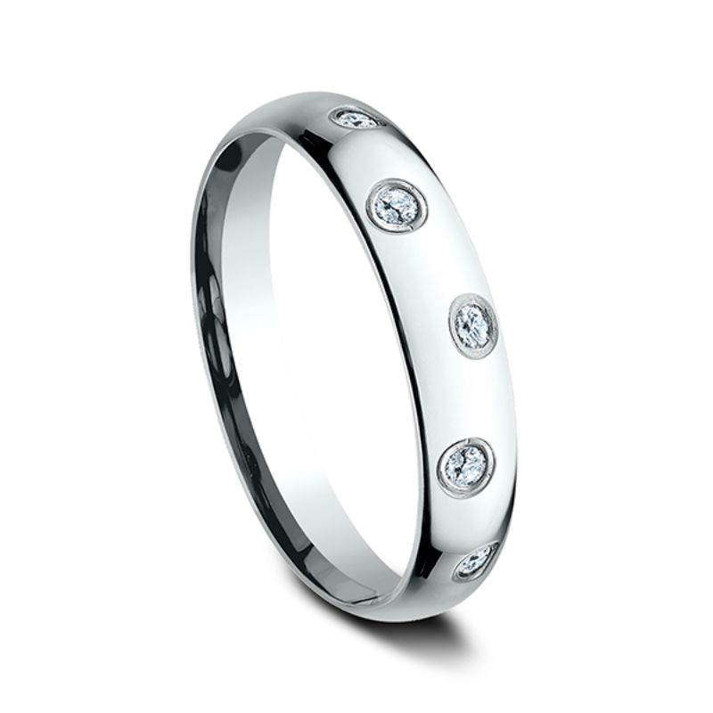 Comfort-Fit Diamond Wedding Ring