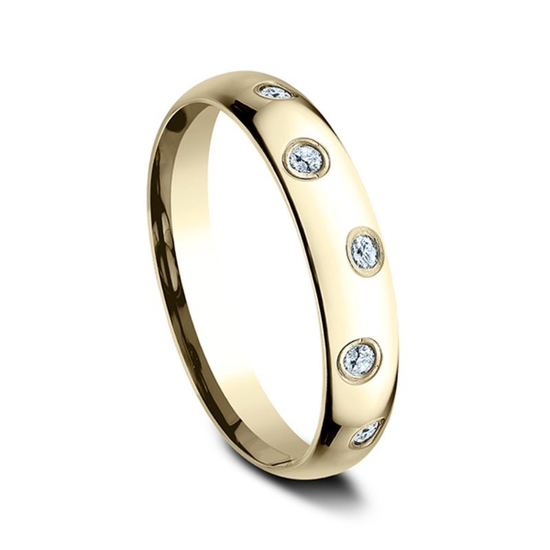 Comfort-Fit Diamond Wedding Ring