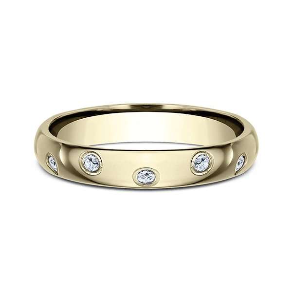 Comfort-Fit Diamond Wedding Ring