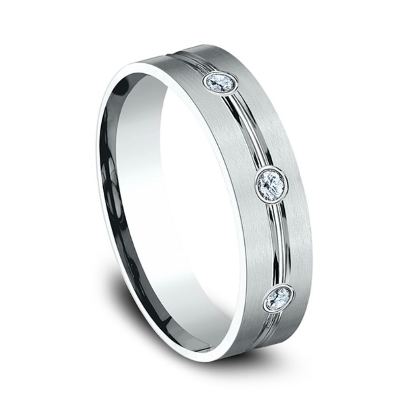 Comfort-Fit Diamond Wedding Ring