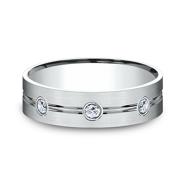 Comfort-Fit Diamond Wedding Ring