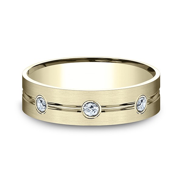 Comfort-Fit Diamond Wedding Ring