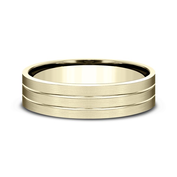 Comfort-Fit Design Wedding Ring