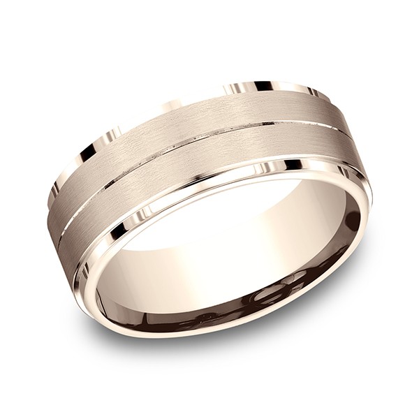 Comfort-Fit Design Wedding Band