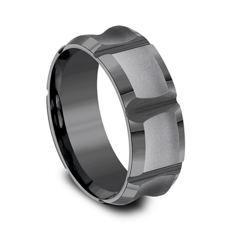 Tantalum Comfort-fit Design Wedding Band