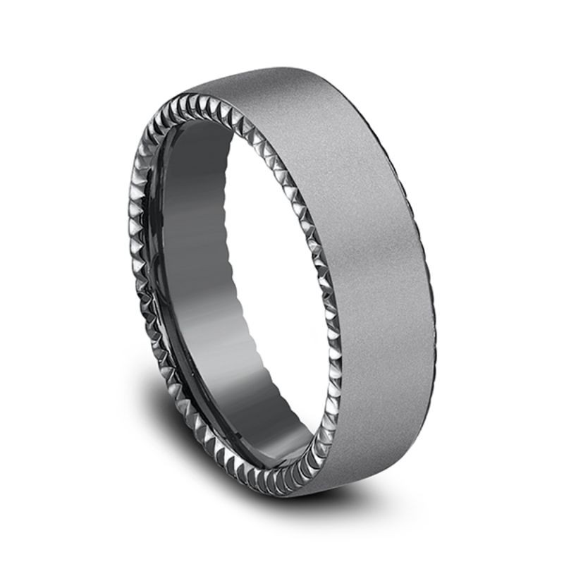 Tantalum Comfort-fit Design Wedding Band