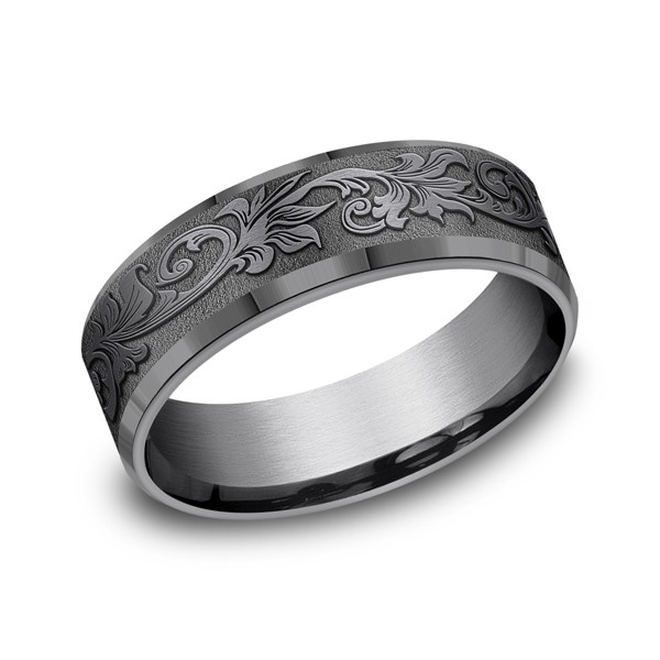 Tantalum Comfort-fit wedding band