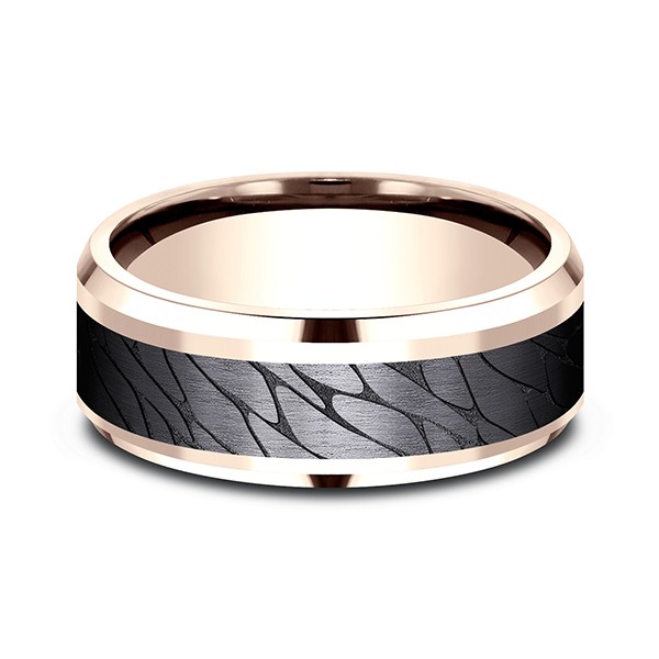 Ammara Stone Comfort-fit Design Wedding Band