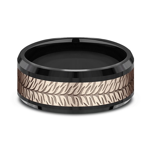 Ammara Stone Comfort-fit Design Wedding Band