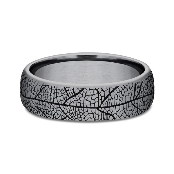 Grey Tantalum Comfort-fit wedding band
