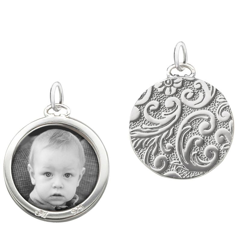 Oval Image Case Charm Half-Locket