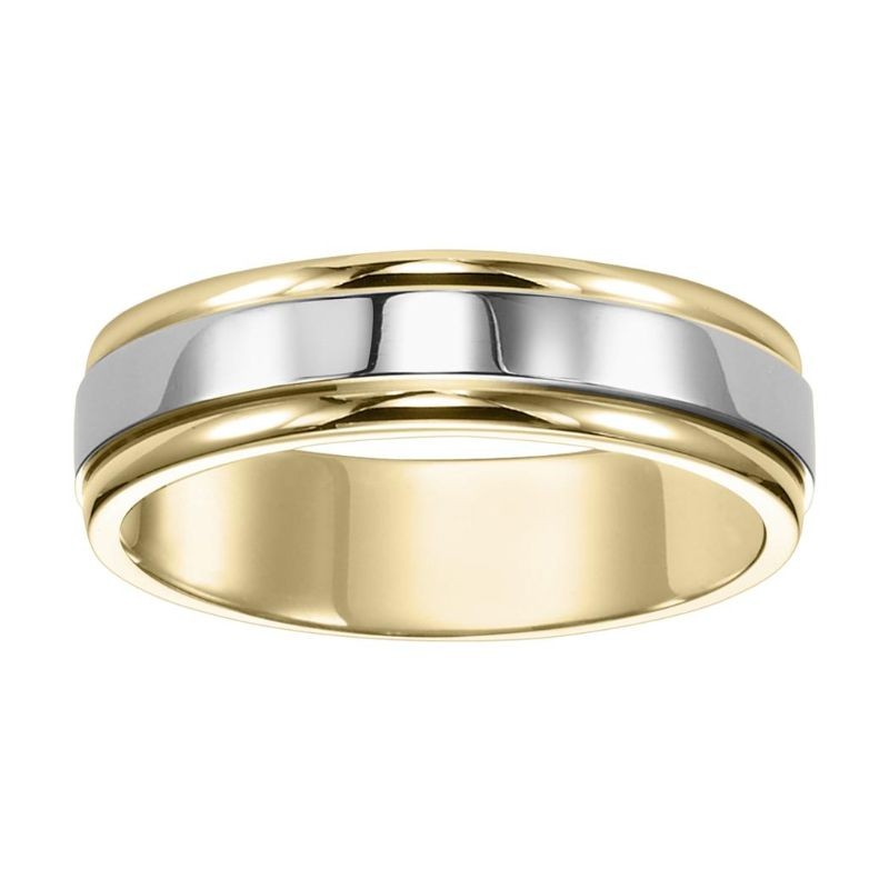 Yellow & White Gold Wedding Band