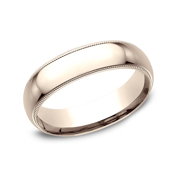 Milgrain Standard Comfort Fit Ring