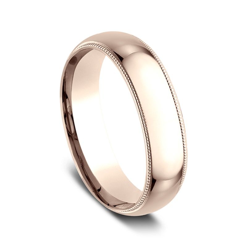 Milgrain Standard Comfort Fit Ring