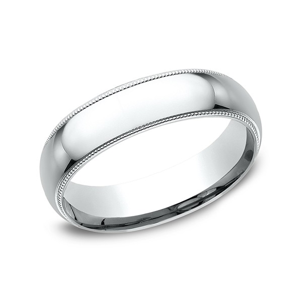 Milgrain Standard Comfort Fit Ring