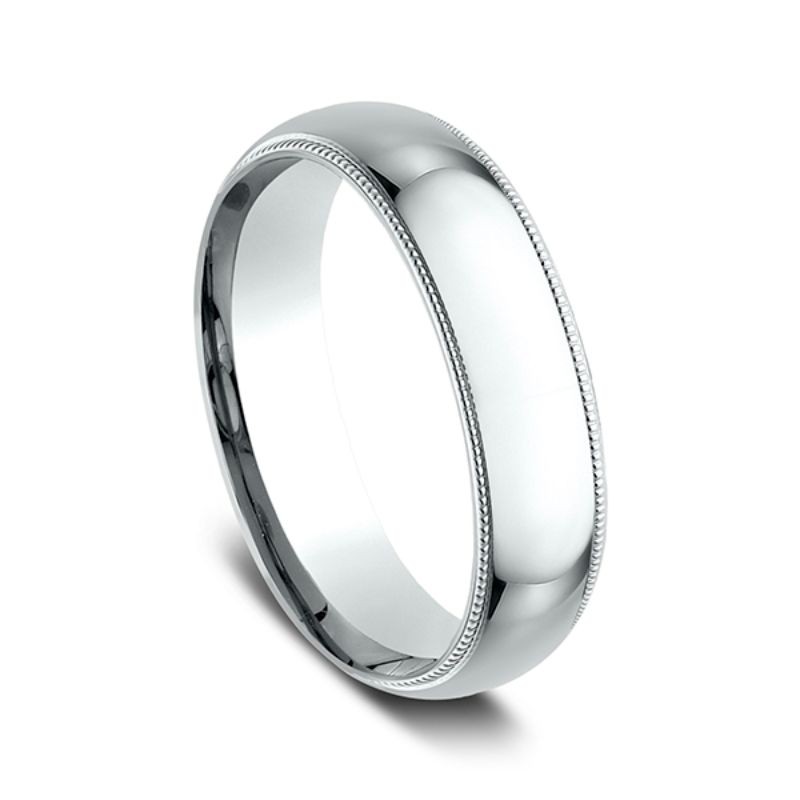 Milgrain Standard Comfort Fit Ring