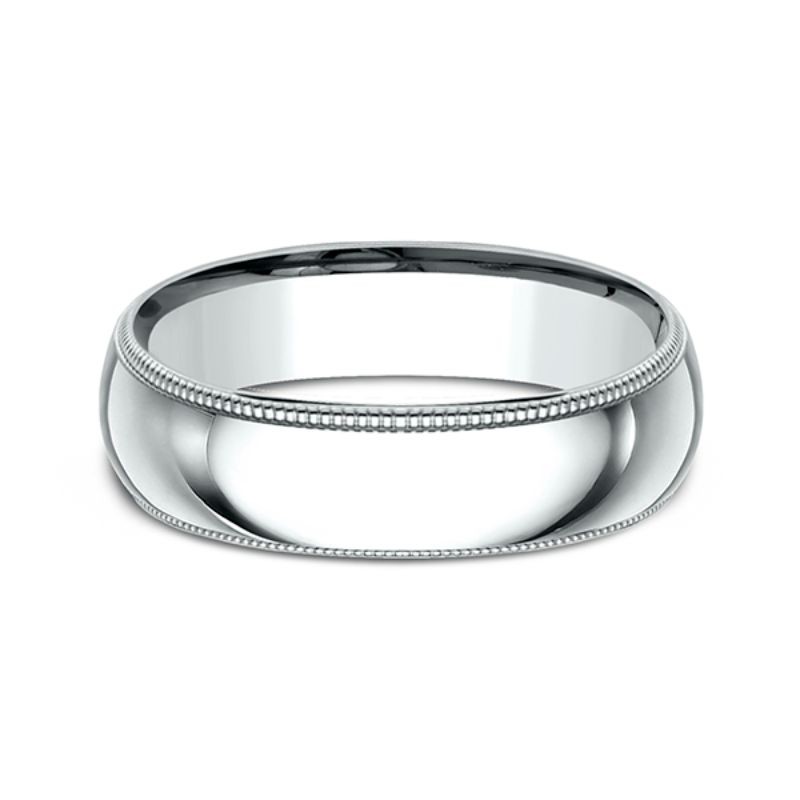 Milgrain Standard Comfort Fit Ring