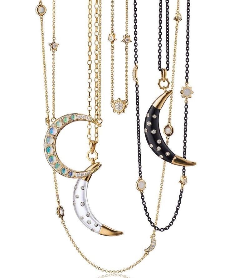Sun, Moon Stars Necklace