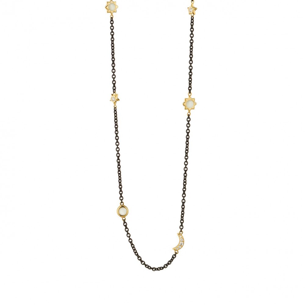 Sun, Moon Stars Necklace
