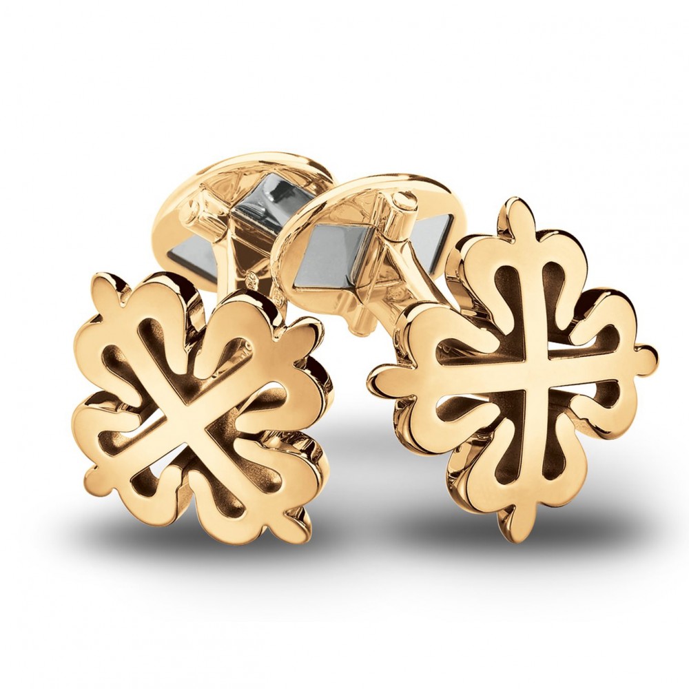 Louis Vuitton Double-Sided Swirl Cufflinks in 18K Yellow Gold