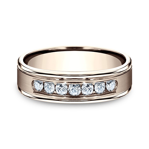 Comfort-Fit Diamond Wedding Ring