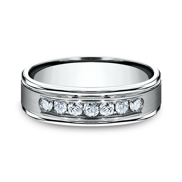 Comfort-Fit Diamond Wedding Ring