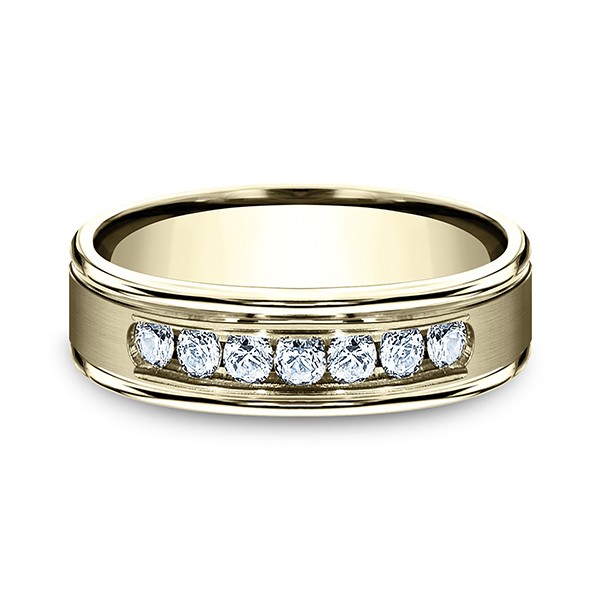 Comfort-Fit Diamond Wedding Ring