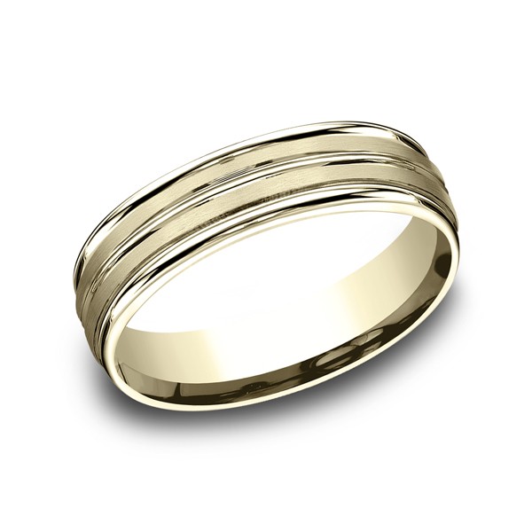 Comfort-Fit Design Wedding Ring
