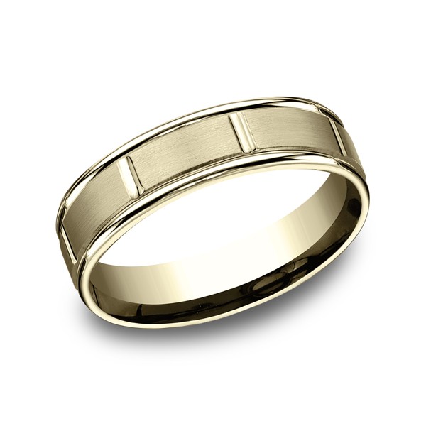 Comfort-Fit Design Wedding Ring