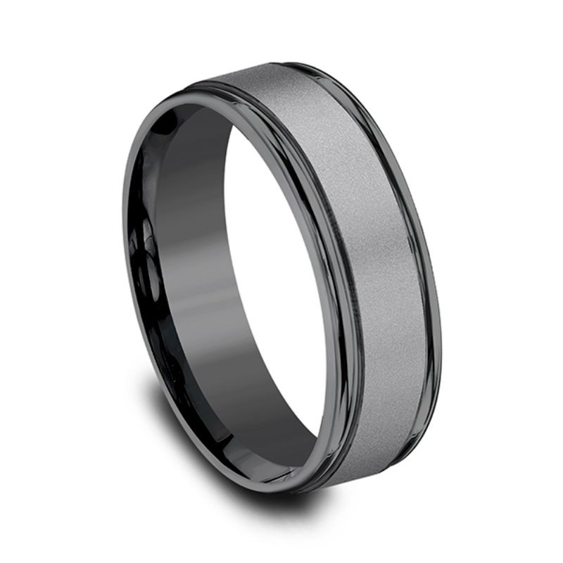 Tantalum Comfort-fit Design Wedding Band