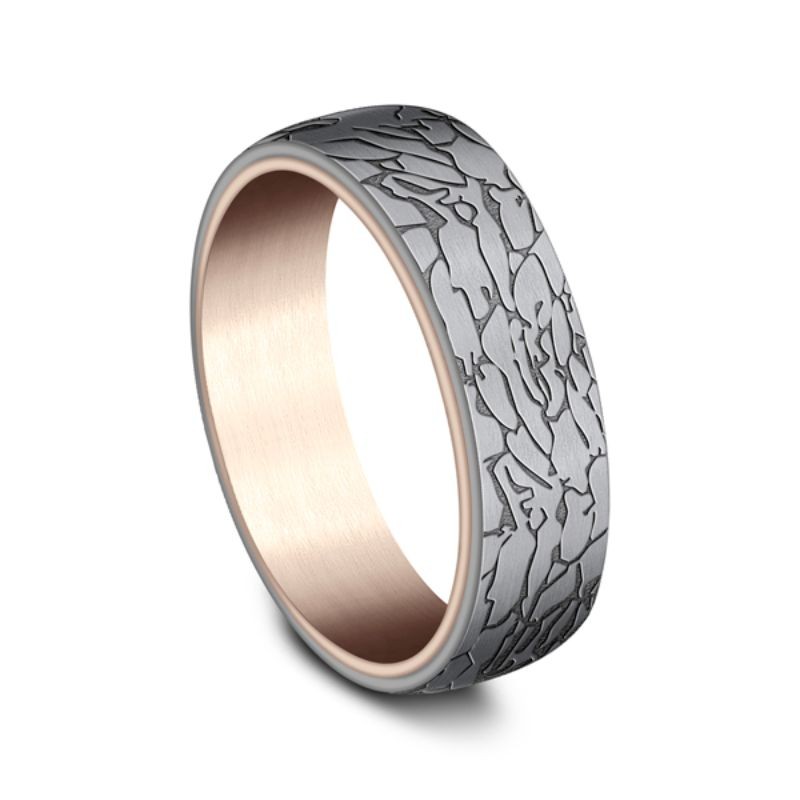 Ammara Stone Comfort-fit Design Wedding Ring