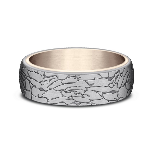 Ammara Stone Comfort-fit Design Wedding Ring