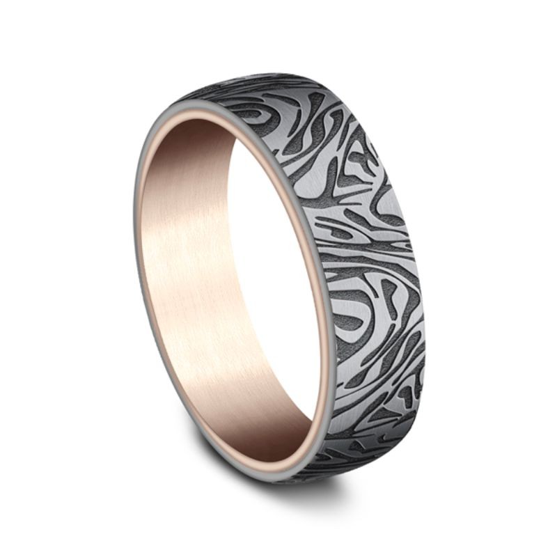 Ammara Stone Comfort-fit Design Wedding Ring