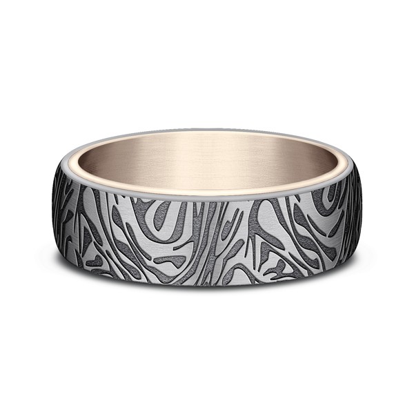 Ammara Stone Comfort-fit Design Wedding Ring