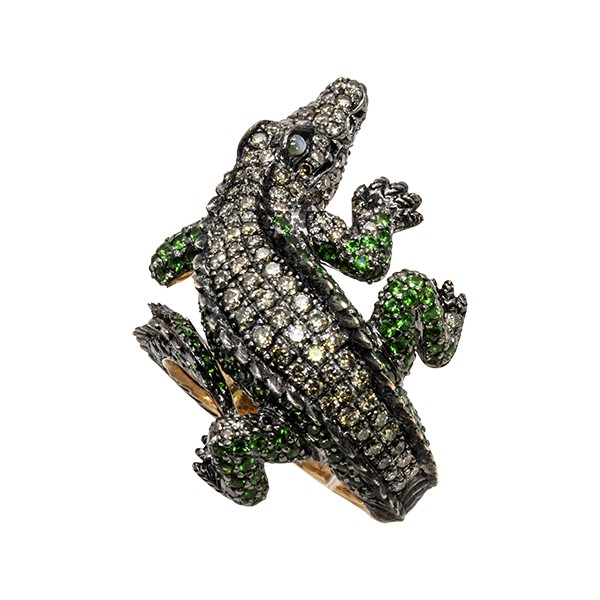 18K Crocodile Ring - 150-1622