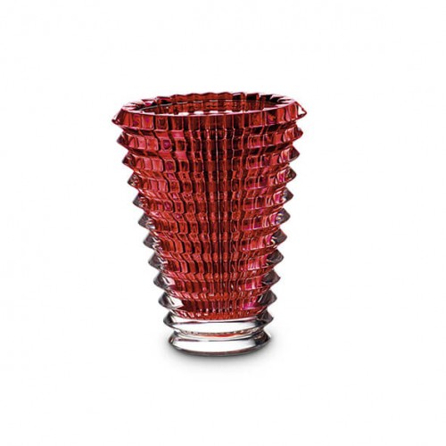 Baccarat Eye Vase Round Small Red