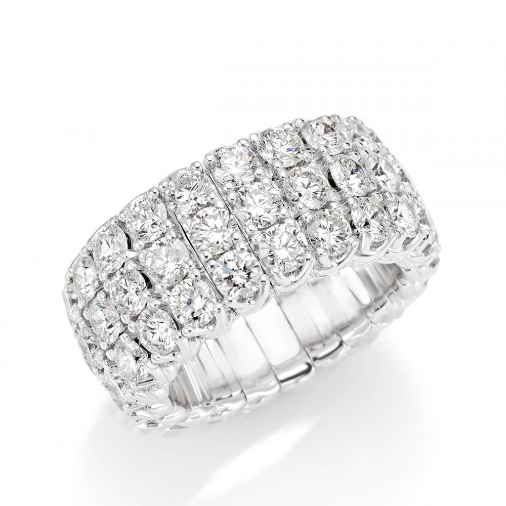 Picchiotti Xpandable™ 3 Row Diamond Ring