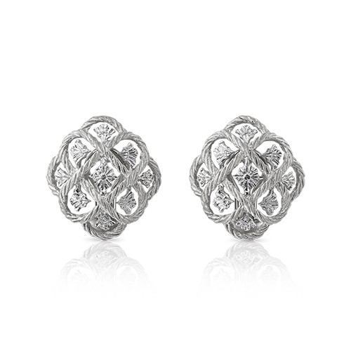 Buccellati Étoilée Diamond Button Earrings