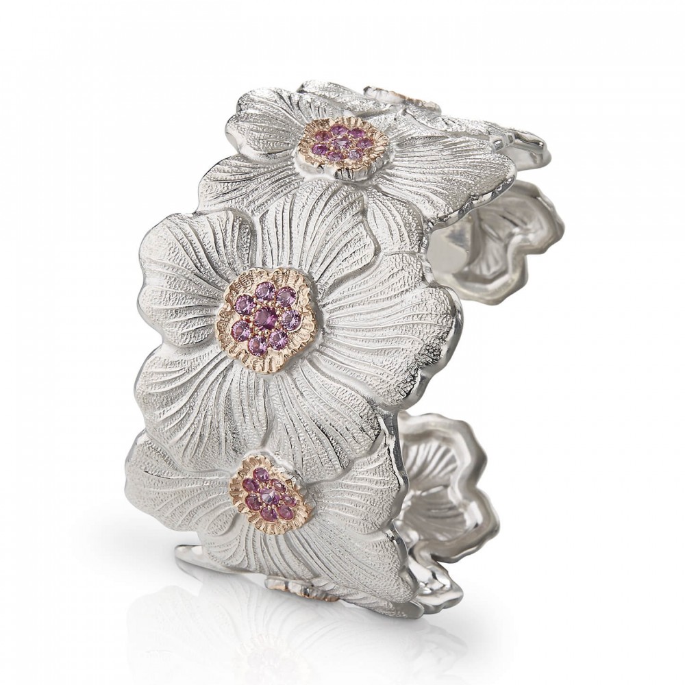 https://www.kernjewelers.com/upload/product/250-8639-Buccellati-Silver-Blossoms-Gardenia-Pink-Sapphire-Cuff-Bracelet.jpg