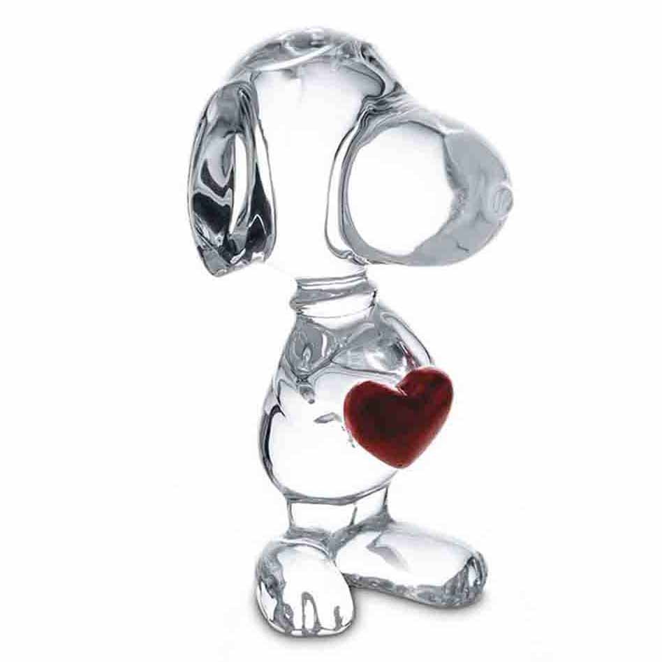 Baccarat Snoopy Holding Heart