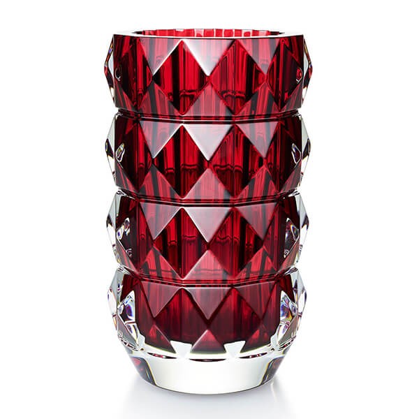 Baccarat Louxor Red Round Vase