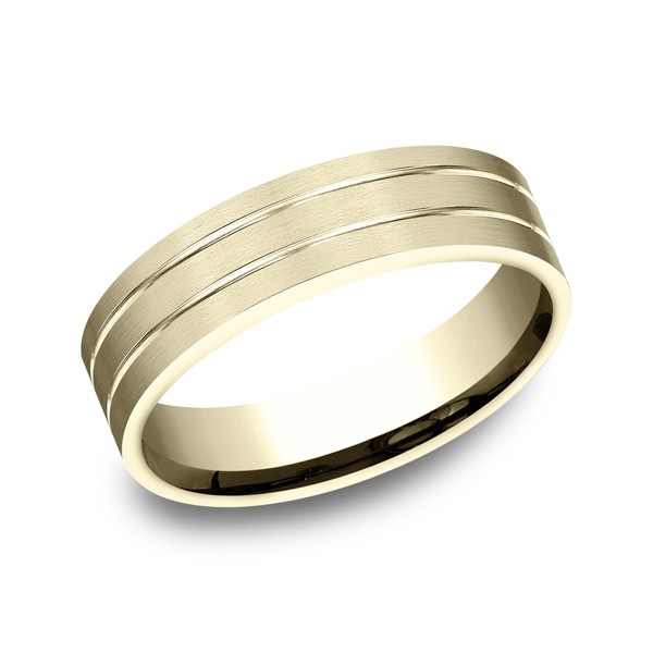 Comfort-Fit Design Wedding Ring